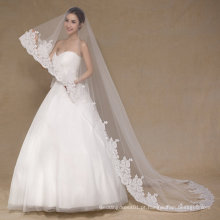 Aoliweiya Tulle One Layer Lace 3m véu de casamento para a noiva